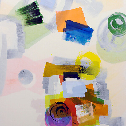 ...Painting Not Yet Titled..., acrylic on raw canvas  203x168 cm, 2007  