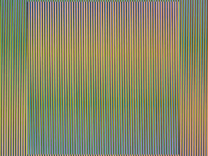 Carlos Cruz-Diez, Physichromie 1858, 2013. Courtesy of Galerie Mitterrand