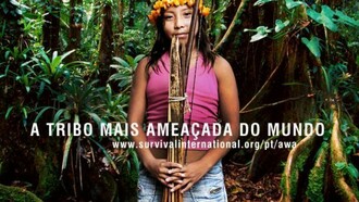 Imagem da campanha em solidariedade com os awá