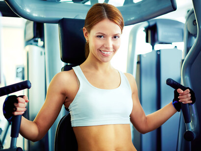 En el gimnasio para mantener la figura