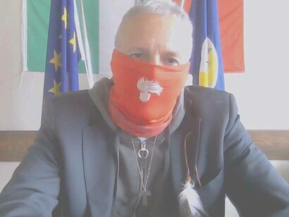 Sergio De Caprio "Captain Last" Colonel of the Carabinieri who in 1993 arrested the boss of the mafia Salvatore Riina