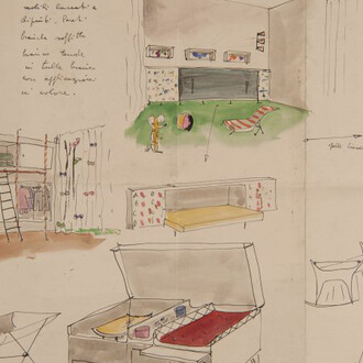 Lina Bo Bardi Drawing. Courtesy of Fundació Joan Miró