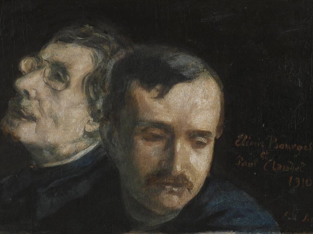 Emile Bernard, Paul Claudel et Elimir Bourges, 1910, Huile sur toile, 62,4 x 78,2 cm, Paris, musée d’Orsay, © RMN-Grand Palais (musée d'Orsay) / Hervé Lewandowski