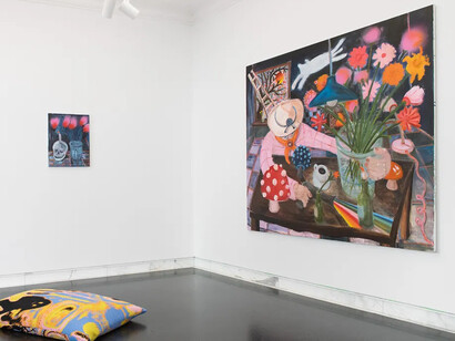 Philip Grözinger, Manntje, Manntje, Timpe Te, exhibition view. Courtesy of Galerie Kornfeld 