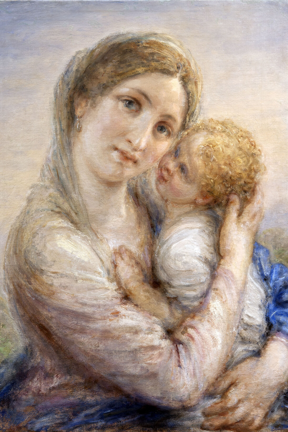 Giovanni Carnovali, detto Il Piccio, Madonna col Bambino, olio su tela, 63 x 48 cm