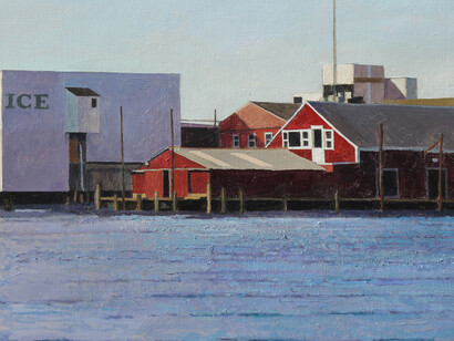 "Morbihan briller," Xavier Rodés, Oil on canvas, 51" x 63¾" (130 x 162cm)