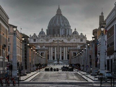 Grey skies over the Vatican palace after the latest scandal surrounding their link to the disappearance of Emanuela Orlandi a teenage girl