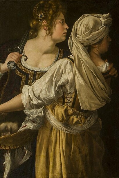 Artemisia Gentileschi, Judith et sa servante, v. 1615. Avec l'aimable autorisation du Musée Jacquemart-André