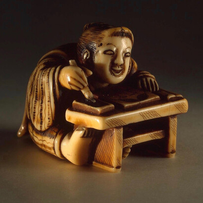 Nakamura Jinpei, Oni demon crying over the severed arm of the demon of the Rajōmon gate, first half of the 19th century. Courtesy of the State Hermitage Museum