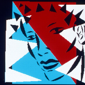 Barbara Nessim. Ode to the Statue of Liberty 2, 1982–84. Cibachrome photograph of computer screen. Courtesy of the artist.