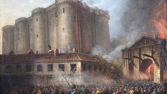 «La toma de la Bastilla», anónimo, hacia 1790