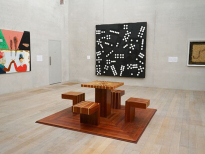 Installation view: Spots, Dots, Pips, Tiles: An Exhibition About Dominoes, Pérez Art Museum Miami, 2017. Photo by PAMM