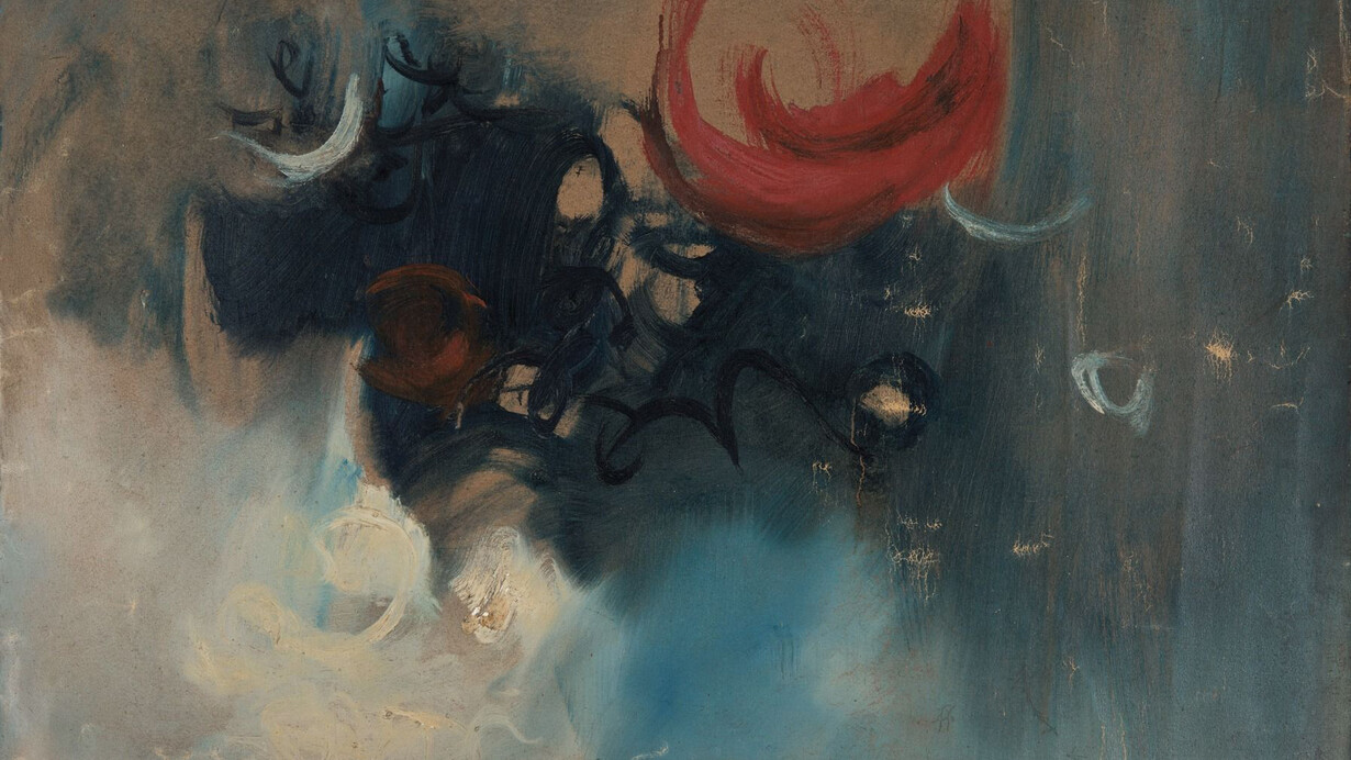 Shobha Broota, The red moon (detail), 1970. Courtesy of DAG