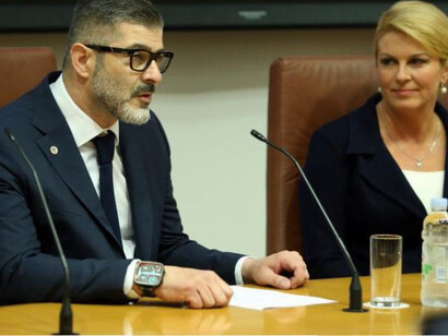 Visit of Croatian President Kolinda Grabar-Kitarović to General Police Directorate (2017)
