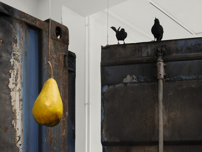 Petrit Halilaj, Who does the earth belong to while painting the wind?! Exhibition view. Courtesy of ChertLüdde