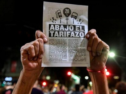 Manifestaciones en contra de Macri