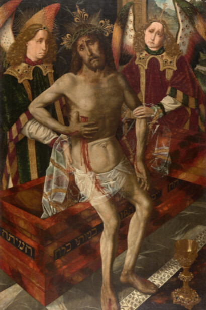 Cristo de la Piedad
Bartolomé Bermejo

Óleo sobre tabla, 94,8 x 61 cm

h. 1470 - 1475

Museo del Castillo de Peralada