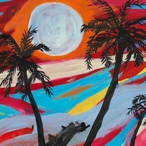 Josh Smith, Untitled, 2014, Ex. unico, Olio su pannello / Oil on panel, 152.4 x 121.9 cm / 60 x 48 inches, Photo by Alessandro Zambianchi,
Courtesy Massimo De Carlo, Milano/London