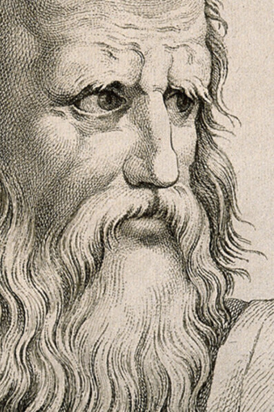 Schizzo raffigurante il filosofo Platone: Acquaforte di D. Cunego, 1783, da R. Mengs da Raffaello, collezioni iconografiche 