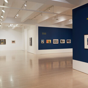 Romare Bearden, Paris blues/jazz and other works, exhibition view. Courtesy of DC Moore Gallery 