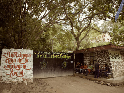 Escuela Normal de Ayotzinapa, construida por propia mano del maestro Burgos y de sus alumnos

