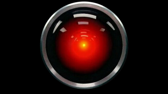 El ojo de HAL, el ordenador de a bordo en "2001: una odisea del espacio" (1968)