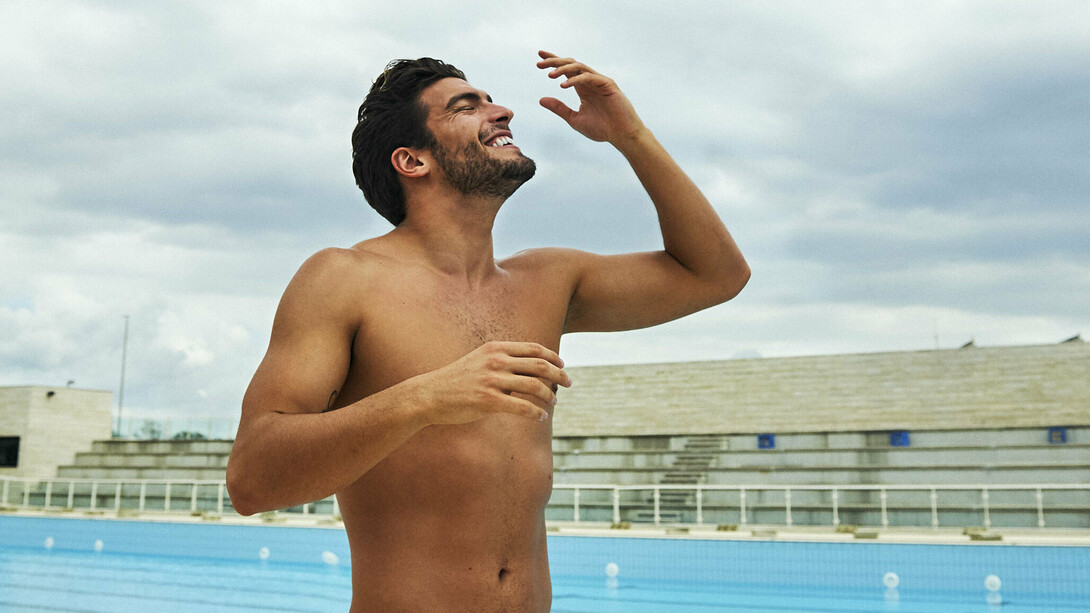 Il campione mondiale di nuoto Gabriele Detti