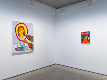 Dora Dalila Cheffi, A never-ending masquerade, exhibition view. Courtesy of Selma Feriani Gallery