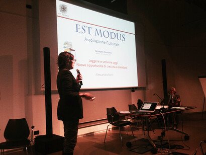 La d.ssa Alessandra Born, Senior Editor in Clinical Medicine di Springer - Nature Italia, relatrice al primo convegno di Est Modus