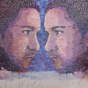 Zakaria Ramhani, Conversation, Oil on Canvas, 240 x 200 cm, 2014