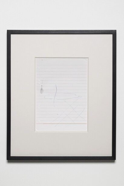 Michael Krebber, MP-KREBM-00099, ballpoint pen on paper, 21 x 14.8 cm, 8 1/4 x 5 7/8 in, 2015 © Michael Krebber, courtesy Maureen Paley, London
