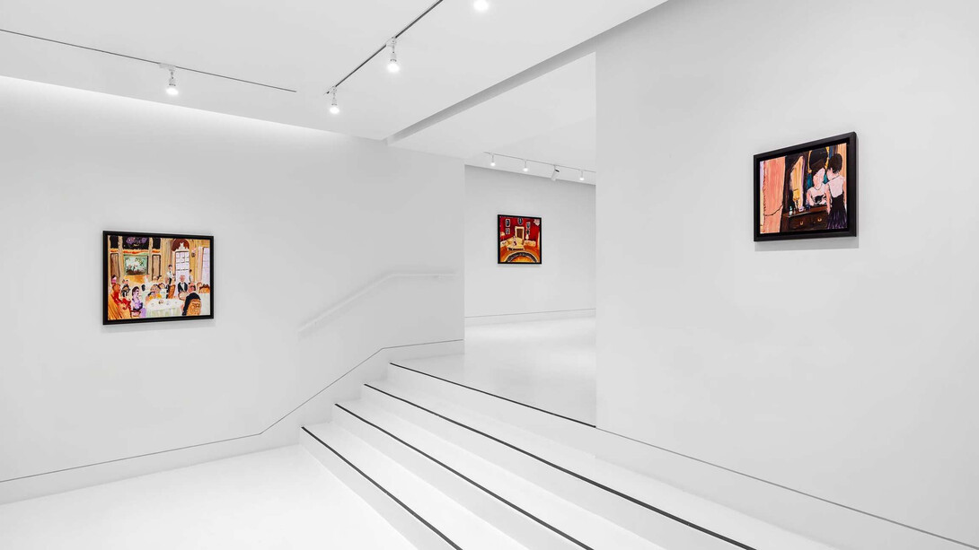 Genieve Figgis, Drama club, exhibition view. Courtesy of Almine Rech