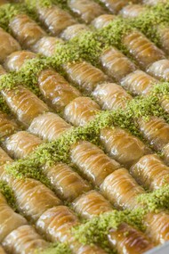 Baqlawa (or, baklava) is made in many Middle Eastern countries and recipes can vary