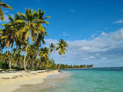 The Dominican coastline unfolds like a living map: blue, green, and endless (Dominican Republic)