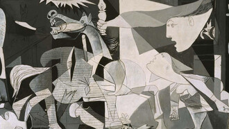 Pablo Picasso. Guernica (1937). Óleo sobre lienzo, 349,3 x 776,6 cm. Museo Reina Sofía, Madrid. 