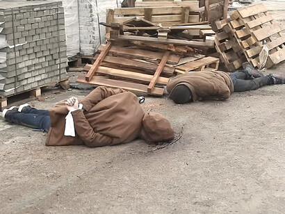 Civiles de Bucha masacrados por soldados rusos durante la invasión rusa a Ucrania, abril de 2022