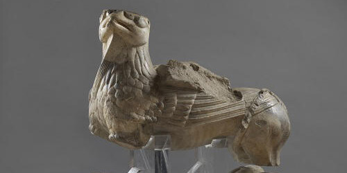 Nicola da Monteforte 1311, Grifo, marmo, Benevento, Museo Diocesano