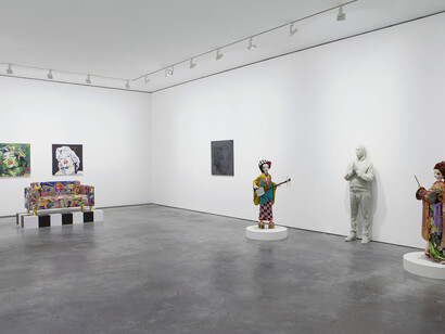 View of the exhibition "G I R L" curated by Pharrell Williams at the Salle de Bal / Galerie Perrotin, Paris. Photo : Claire Dorn, Courtesy Galerie Perrotin  