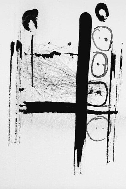 Davide Napoli, Comme si de loin, encre de chine sur papier dessin, 21 x 29,7 cm, 2020