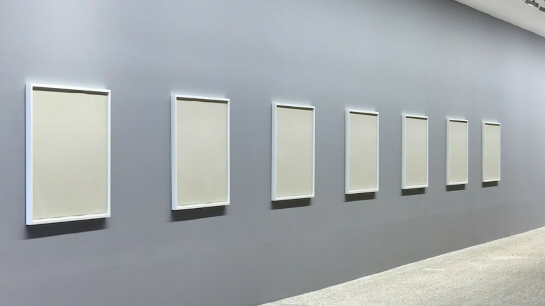 Walter De Maria, Exhibition view. Courtesy of Gagosian Gallery