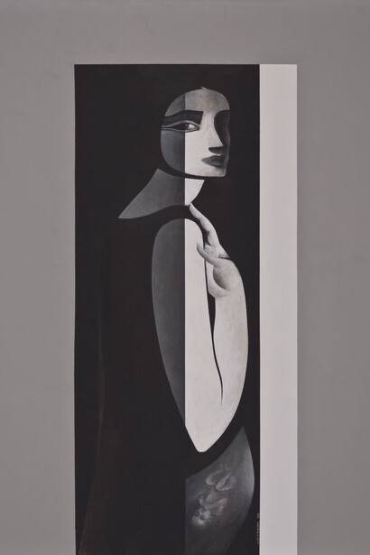 Safwan Dahoul, Dream 83, 2014, acrylic on canvas, 150 x 120 cm