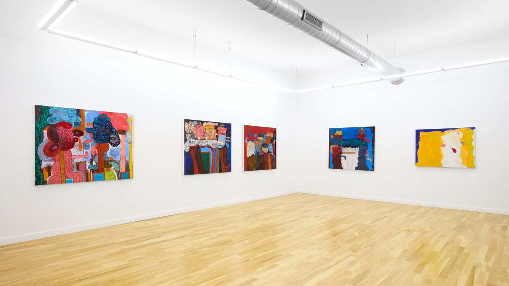 Richard Hull, After all, paintings and prints, exhibition view. Courtesy of Western Exhibitions