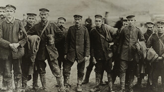 Prisioneros de guerra alemanes durante la Primera Guerra Mundial