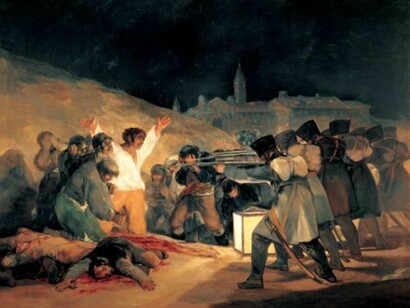 Francisco de Goya, El 3 de mayo de 1808 en Madrid, 1814. Óleo sobre lienzo, 268 x 347 cm. Museo Nacional del Prado, Madrid