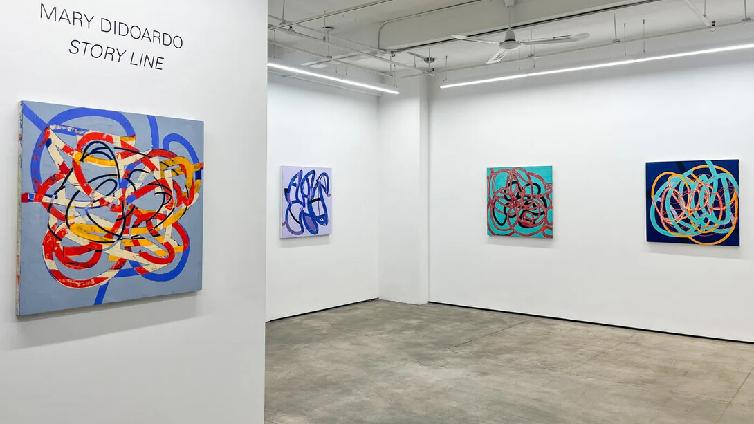 Mary Didoardo, Story line, exhibition view. Courtesy of Kathryn Markel Fine Arts