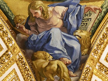Daniel in the Lion’s Den, Pendentive, Chapel of the Choir, Saint Peter’s Basilica, Vatican 