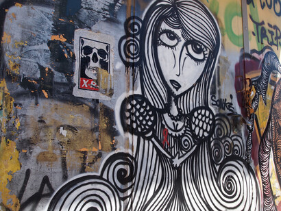 Atenas. Grafitis de denuncia social 