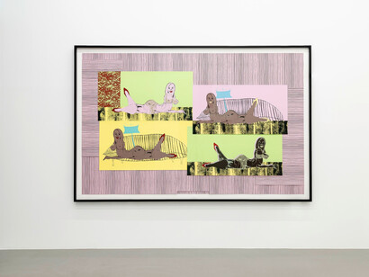 Zeichnungen und drucke (Drawings and prints), exhibition view. Courtesy of Galerie Eva Presenhuber 