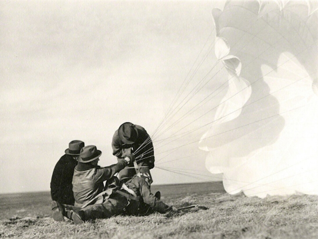 Margaret Bourke-White: Twenty Parachutes. Courtesy of Wirtz Art