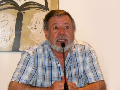 Julio Gálvez en una conferencia en el Ateneu Barcelonés. Fotografía: Felipe Sérvulo